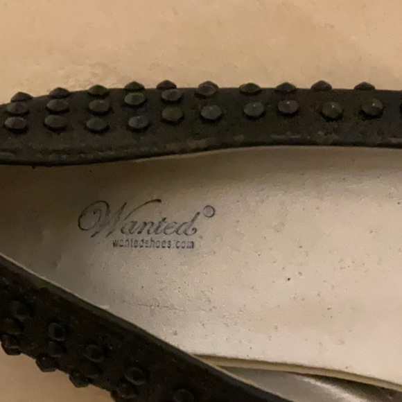 Wanted Black Textured Loafers Flats - Picture 8 of 10